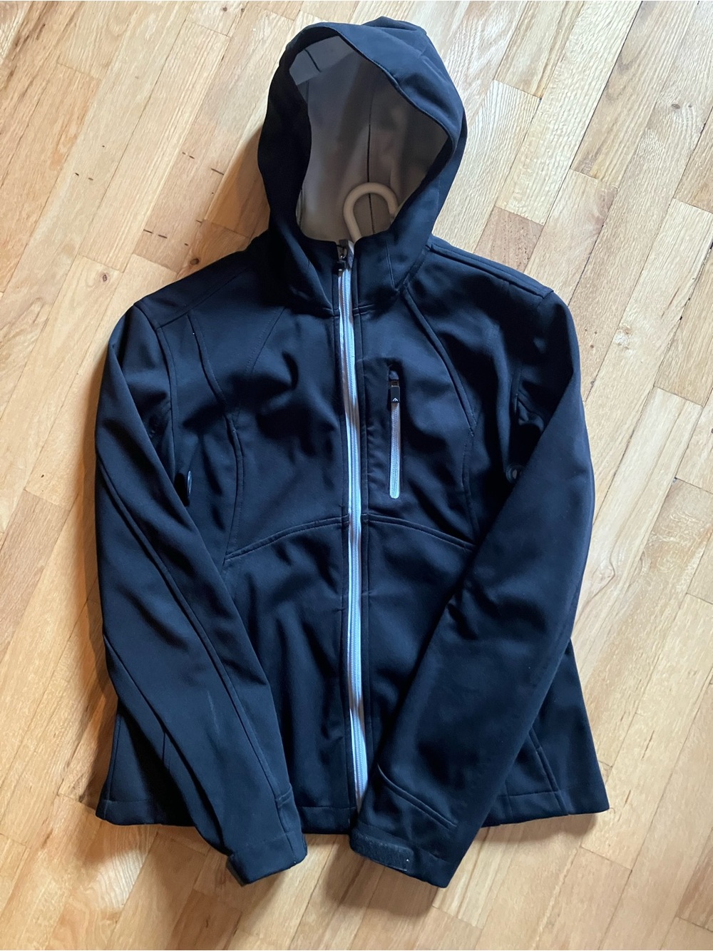 Women's Black Utility Hoodie Jacket - Brand Unknown